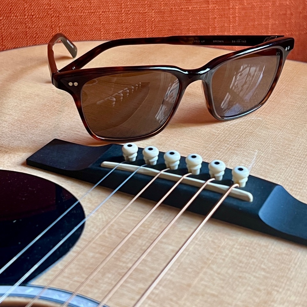 John Varvatos Brown Sunglasses